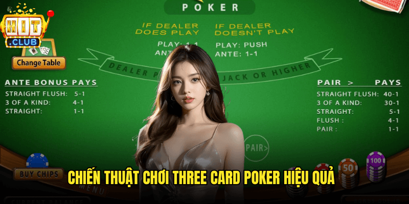 Chiến Thuật Chơi Three Card Poker Hiệu Quả